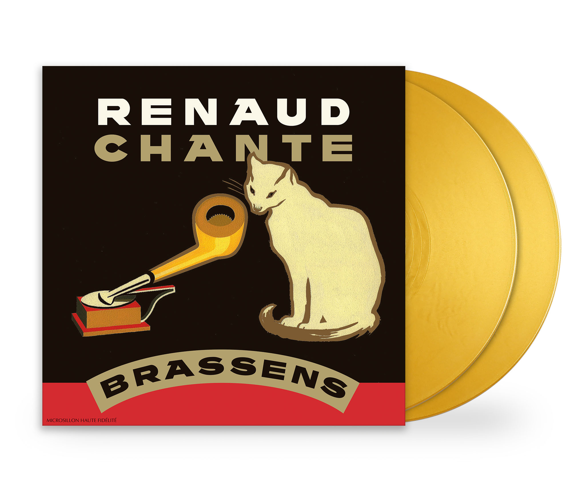 RENAUD CHANTE BRASSENS DOUBLE VINYLE COULEUR (50 ANS DE CARRIERE)