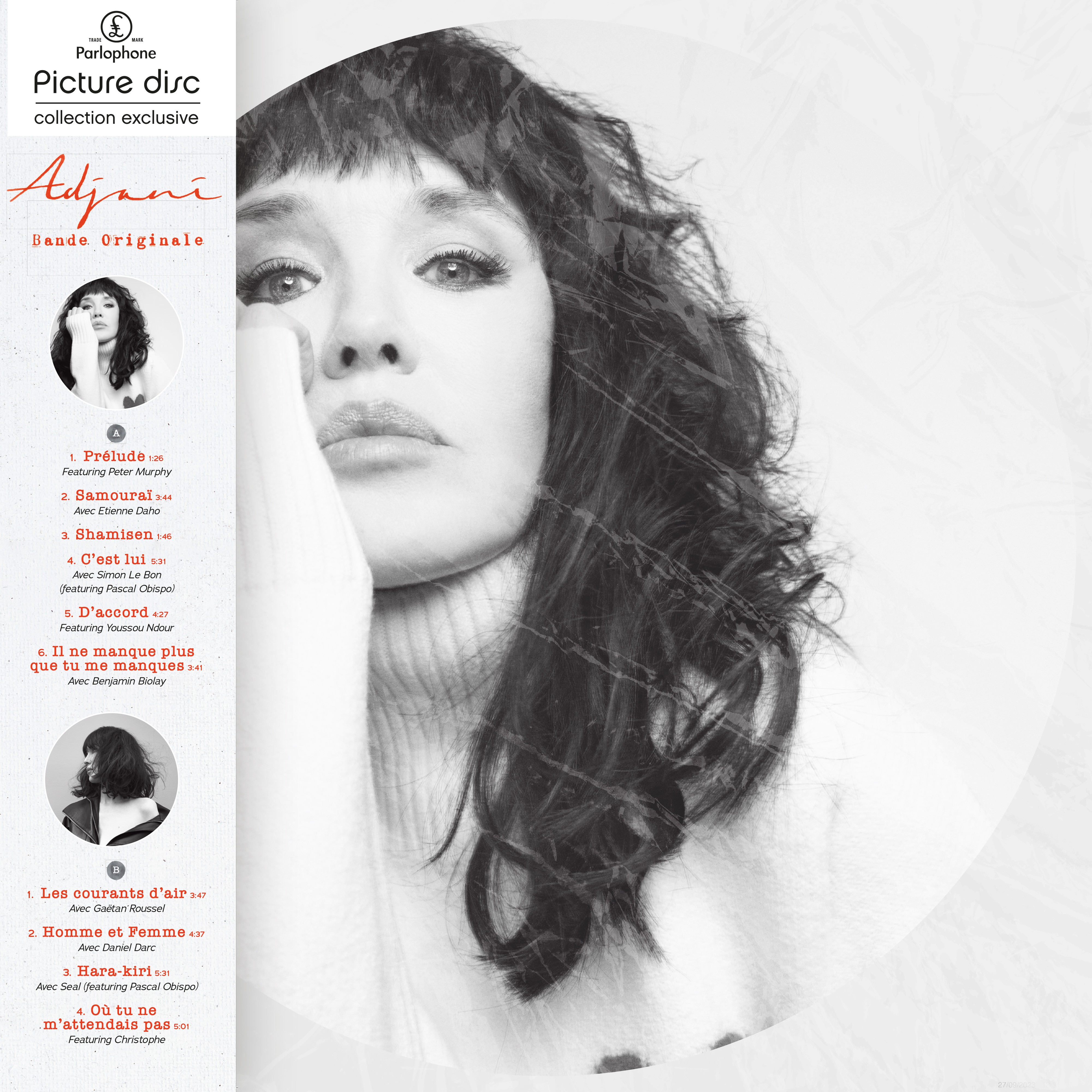 ADJANI, BANDE ORIGINALE (PICTURE DISC)