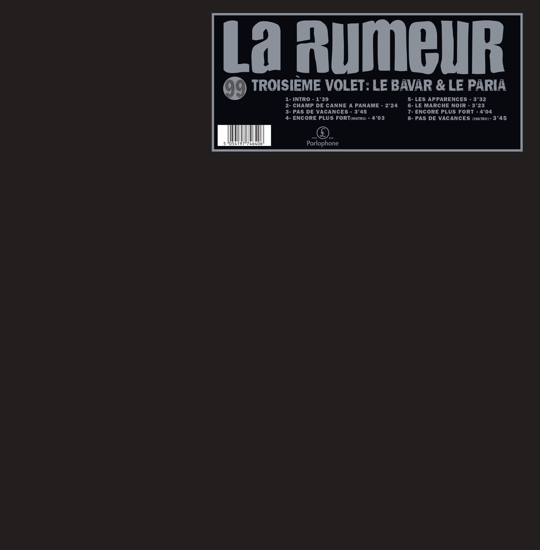 LE BAVAR ET LA PARIA