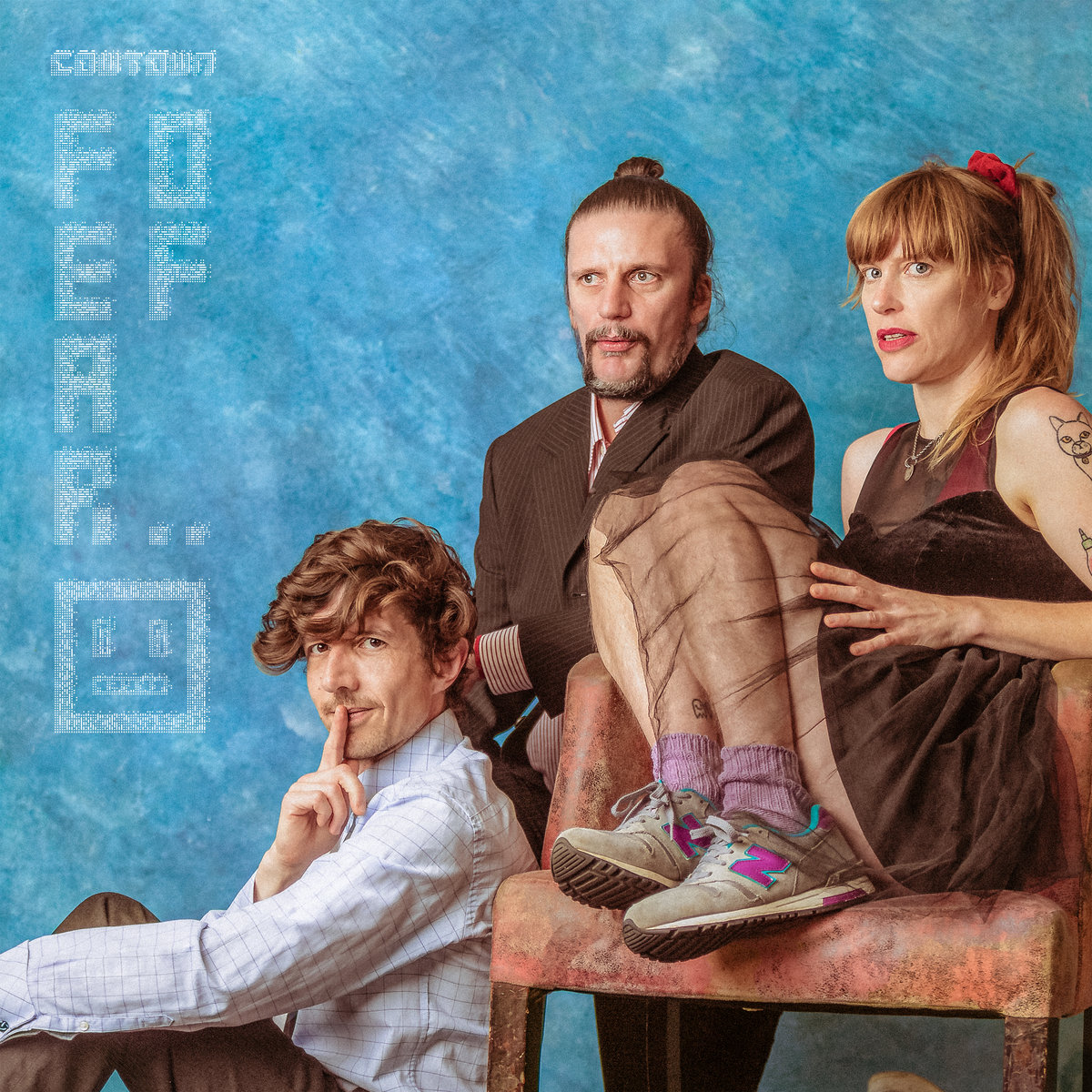 Fear Of…/Teal & White Marble Vinyl + A3 Poster and a Postcard