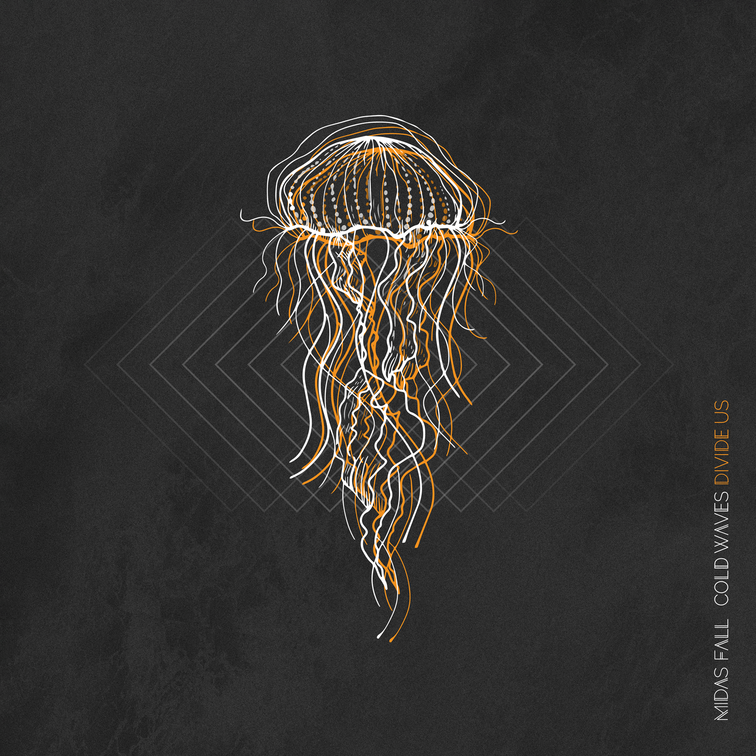 Cold Waves Divide Us/Limited 180g Clear With Orange and Black Splatter