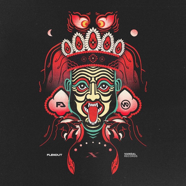 Flexout X Vandal/Red & Black Marble Vinyl