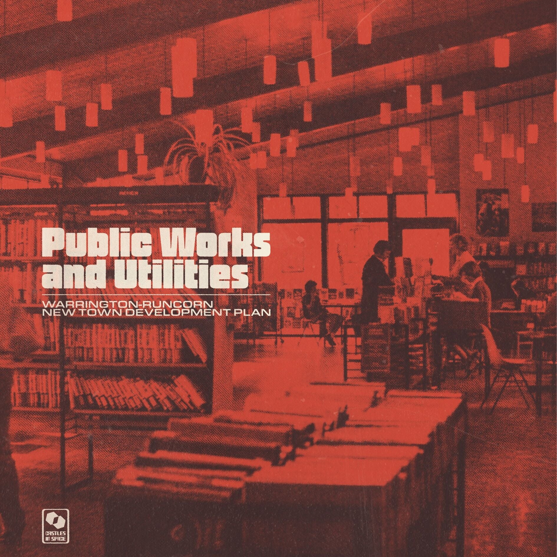 Public Works and Utilities/Transparent Red & Black Half & Half Vinyl