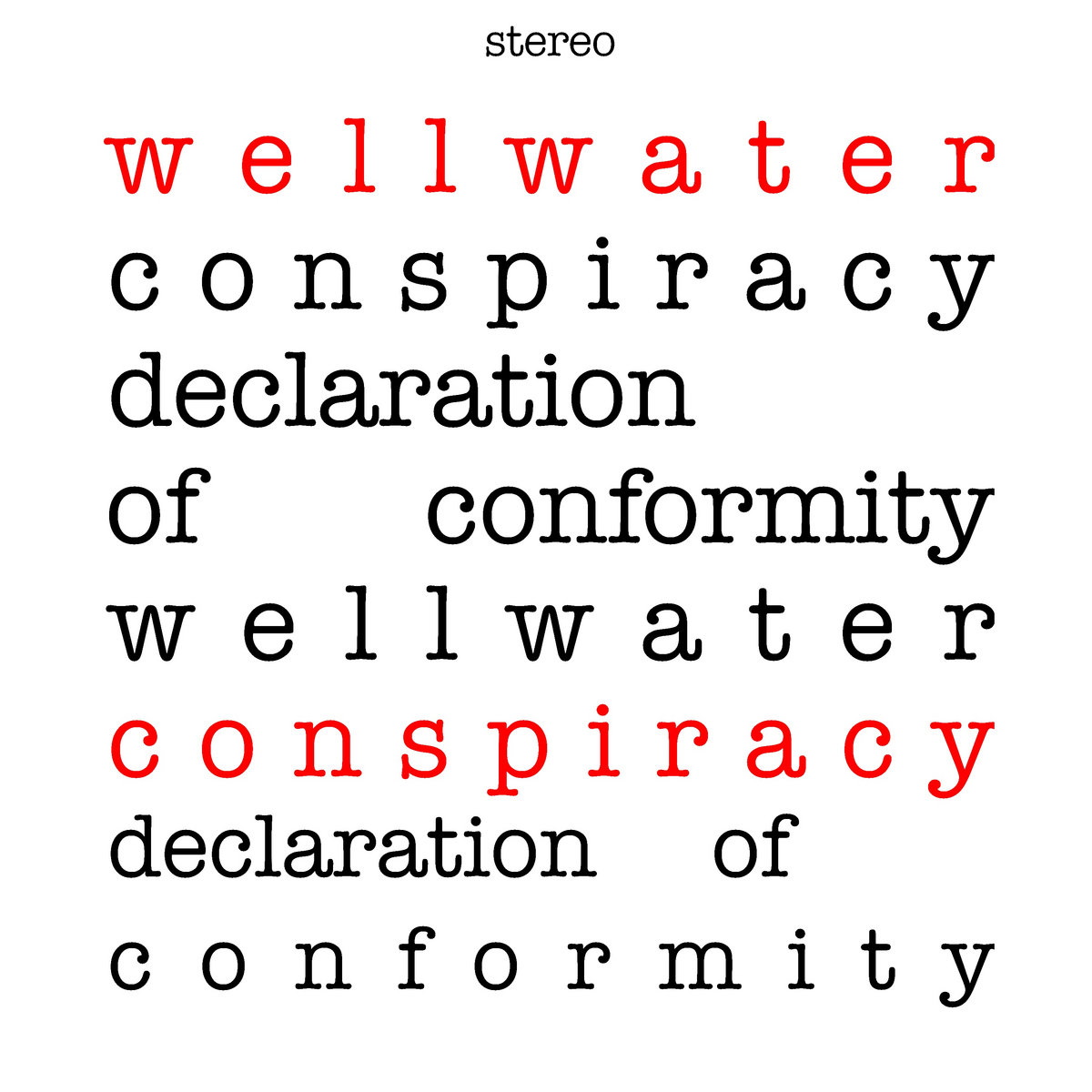 Declaration of Conformity/Red Splatter Vinyl