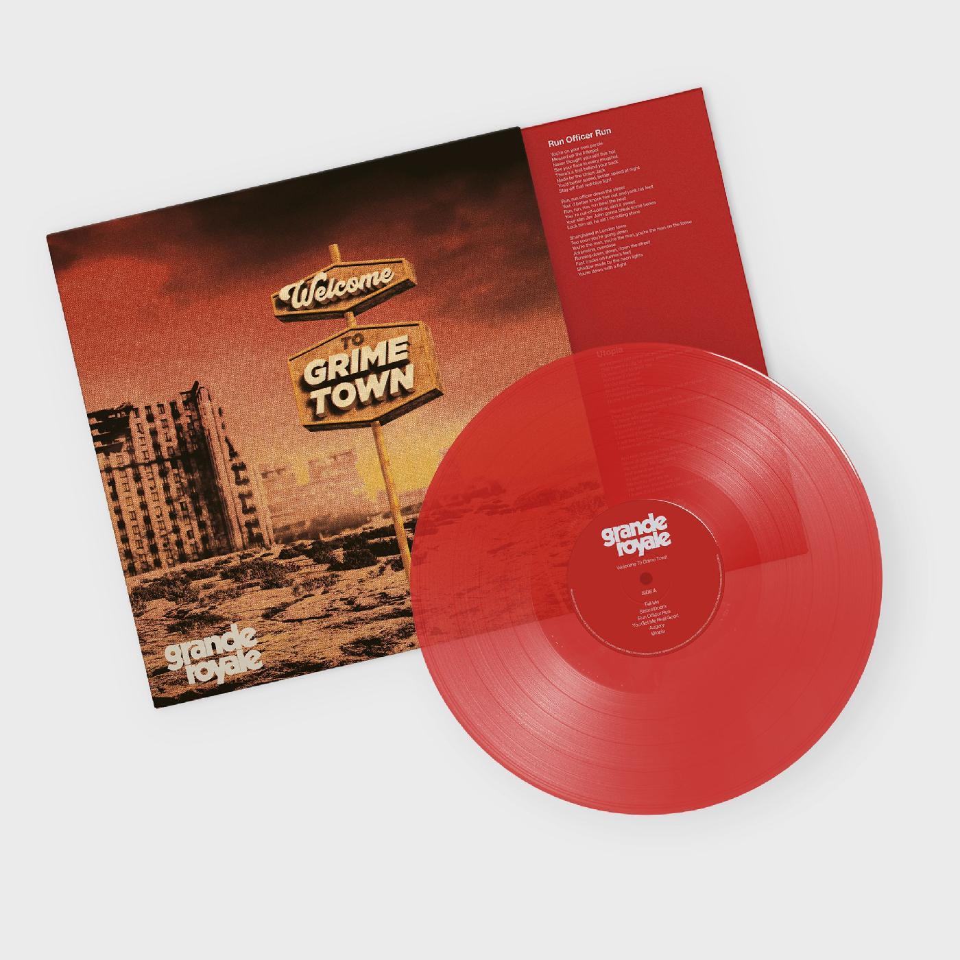 WELCOME TO GRIME TOWN/VINYLE ROUGE TRANSPARENT