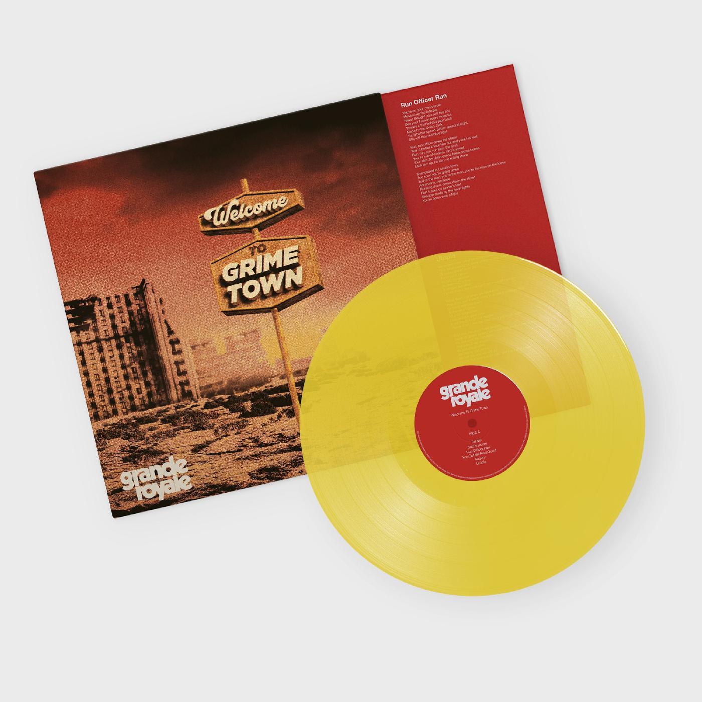 WELCOME TO GRIME TOWN/VINYLE JAUNE TRANSPARENT