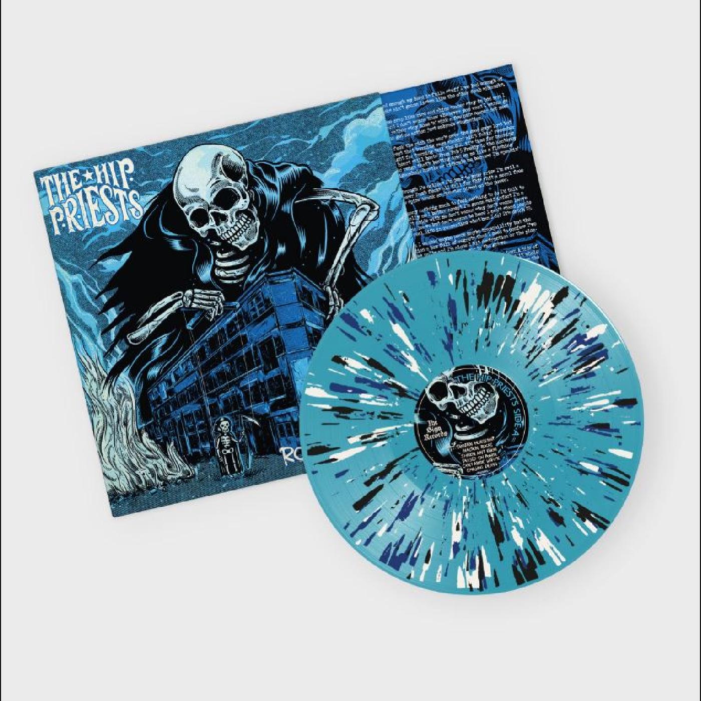 RODEN HOUSE BLUES/VINYLE AVEC ECLABOUSSURES TURQUOISES