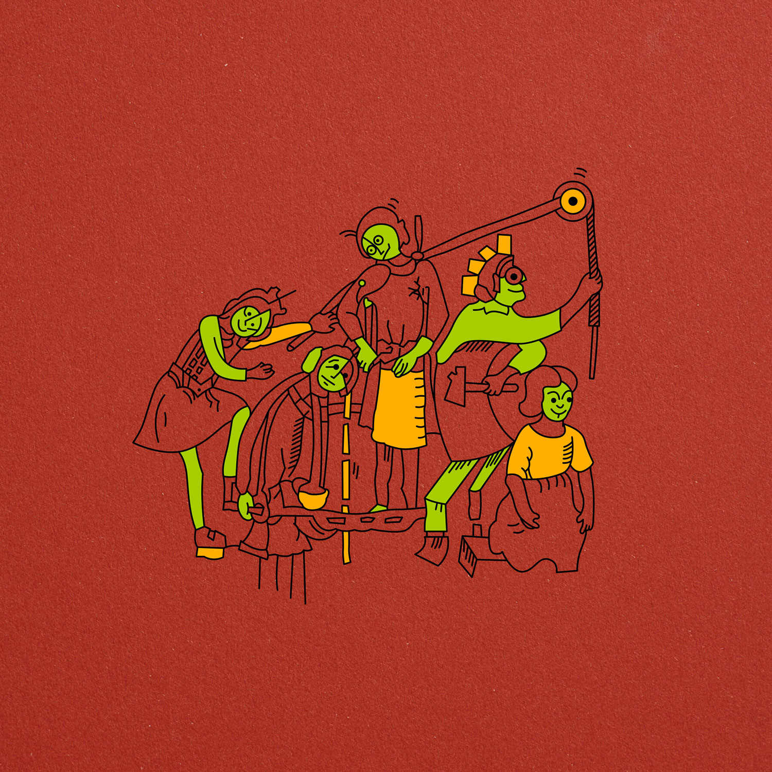 VII/Silk Screened + Insert
