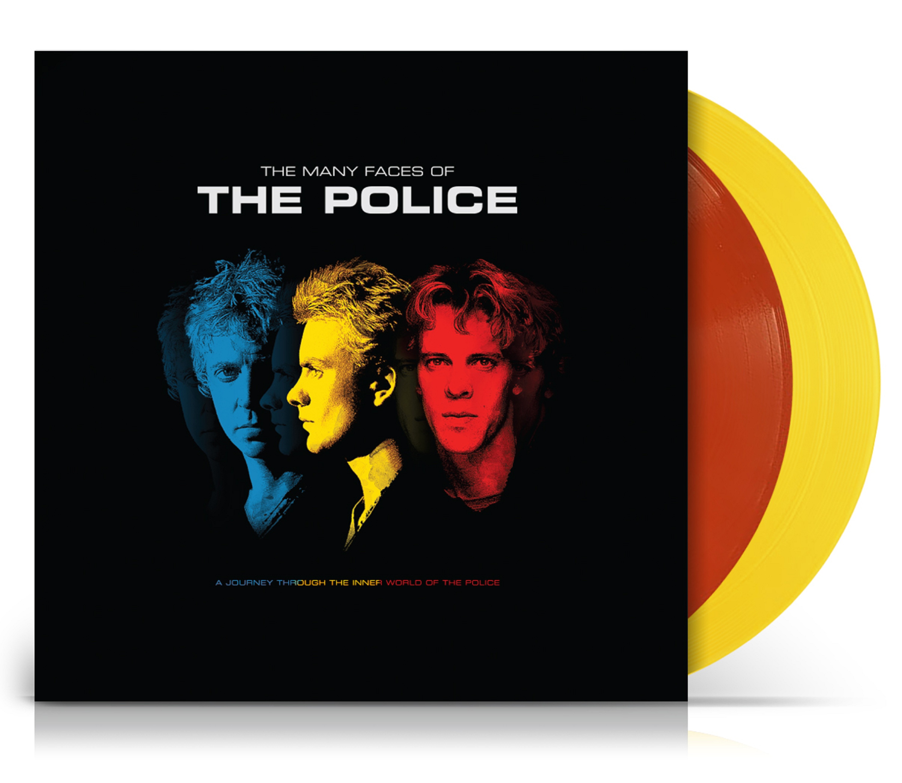 MANY FACES OF THE POLICE/VINYLE JAUNR ET ROUGE TRANSPARENT AUDIOPHILE 180GR