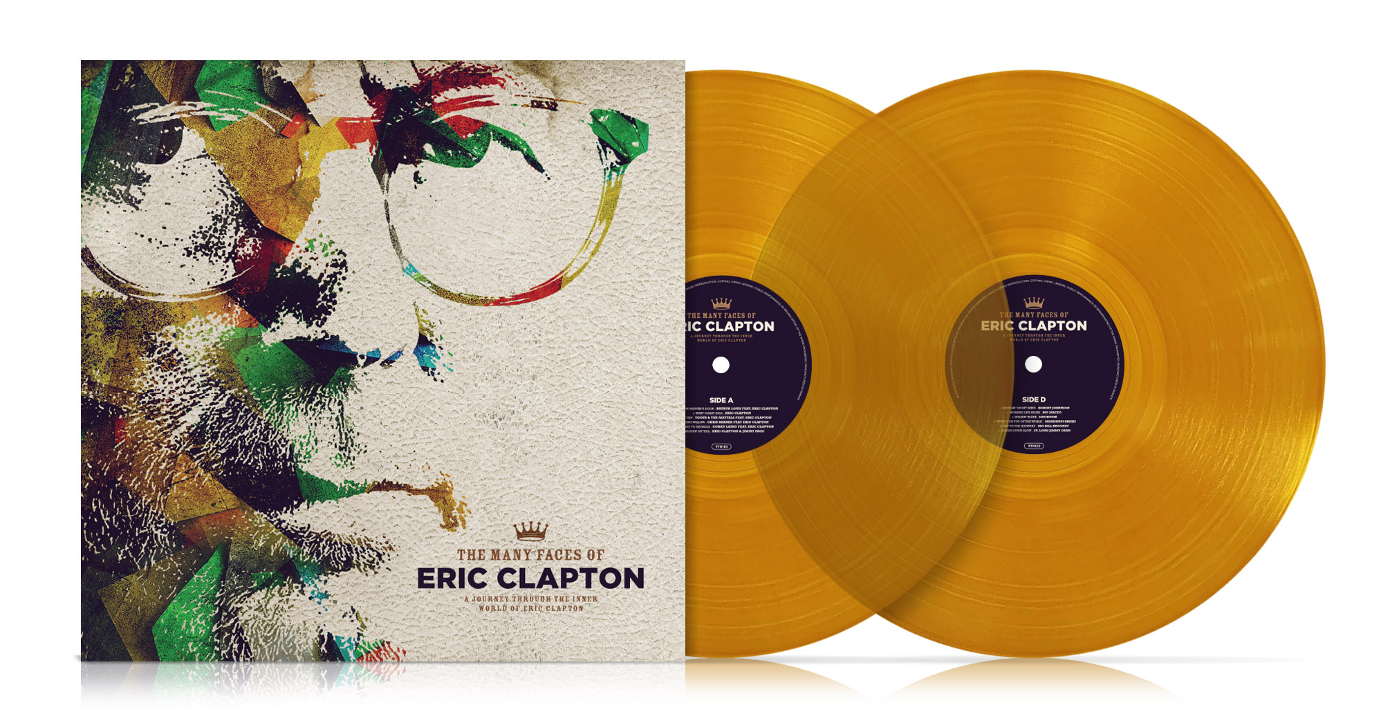 MANY FACES OF ERIC CLAPTON/VINYLE CRISTAL AMBRE AUDIOPHILE 180GR