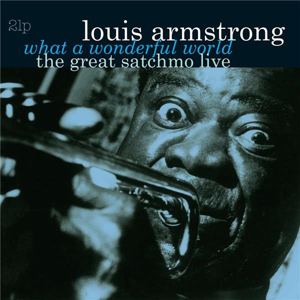 GREAT SATCHMO LIVE/WHAT A WONDERFUL WORLD/VINYLE COULEUR MYRTILLES