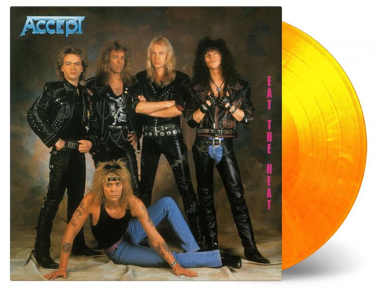 EAT THE HEAT/VINYLE FLAME JAUNE ET ORANGE AUDIOPHILE 180GR