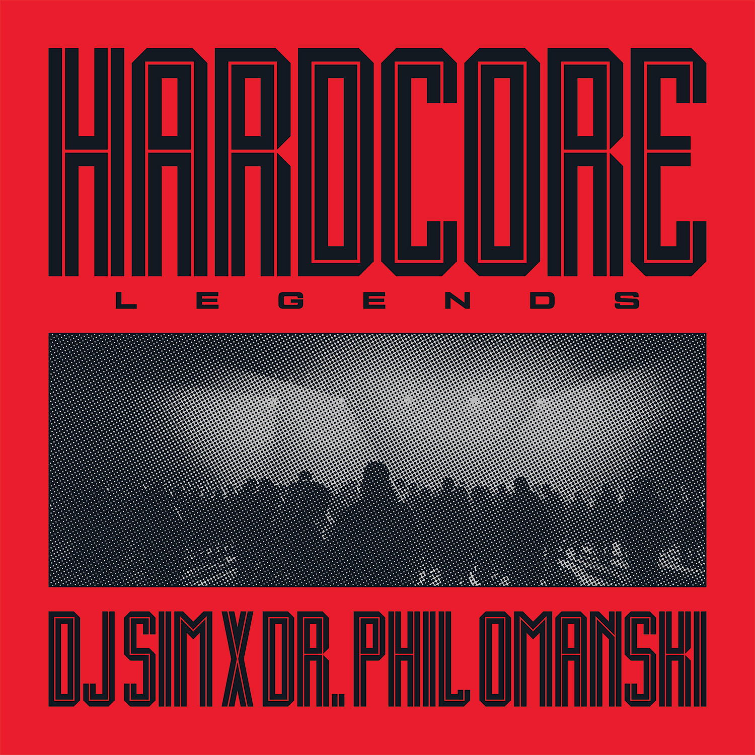 HARDCORE LEGENDS / VINYLE LIMITE ROUGE TRANSPARENT