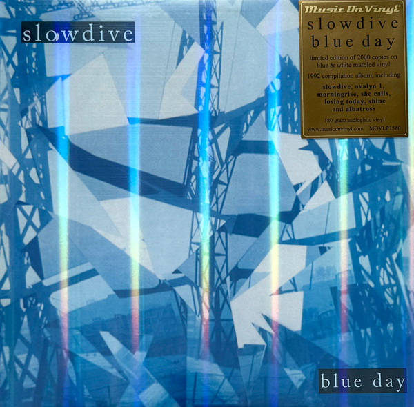 Blue Day Vinyle Bleu et Blanc Marbré
