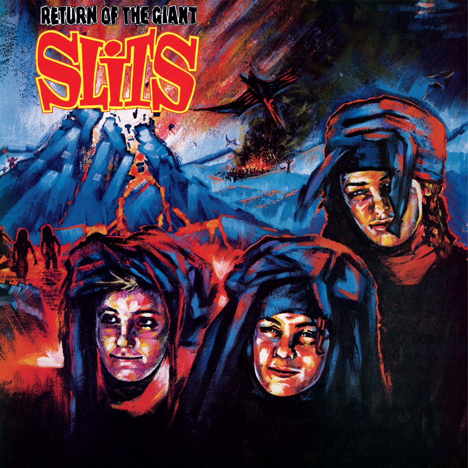 RETURN OF THE GIANT SLITS / EDITION LIMITEE COULEUR BLEU NOIR ET BLANC MARBRE