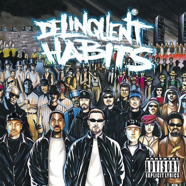 Delinquent Habits Édition Limitée Anniversaire Vinyle Bleu et Blanc