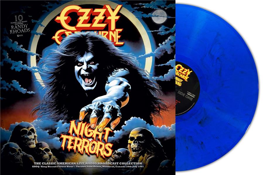 Night Terrors Radio Broadcast Montreal 1981 Édition Limitée Vinyle Bleu Marbré