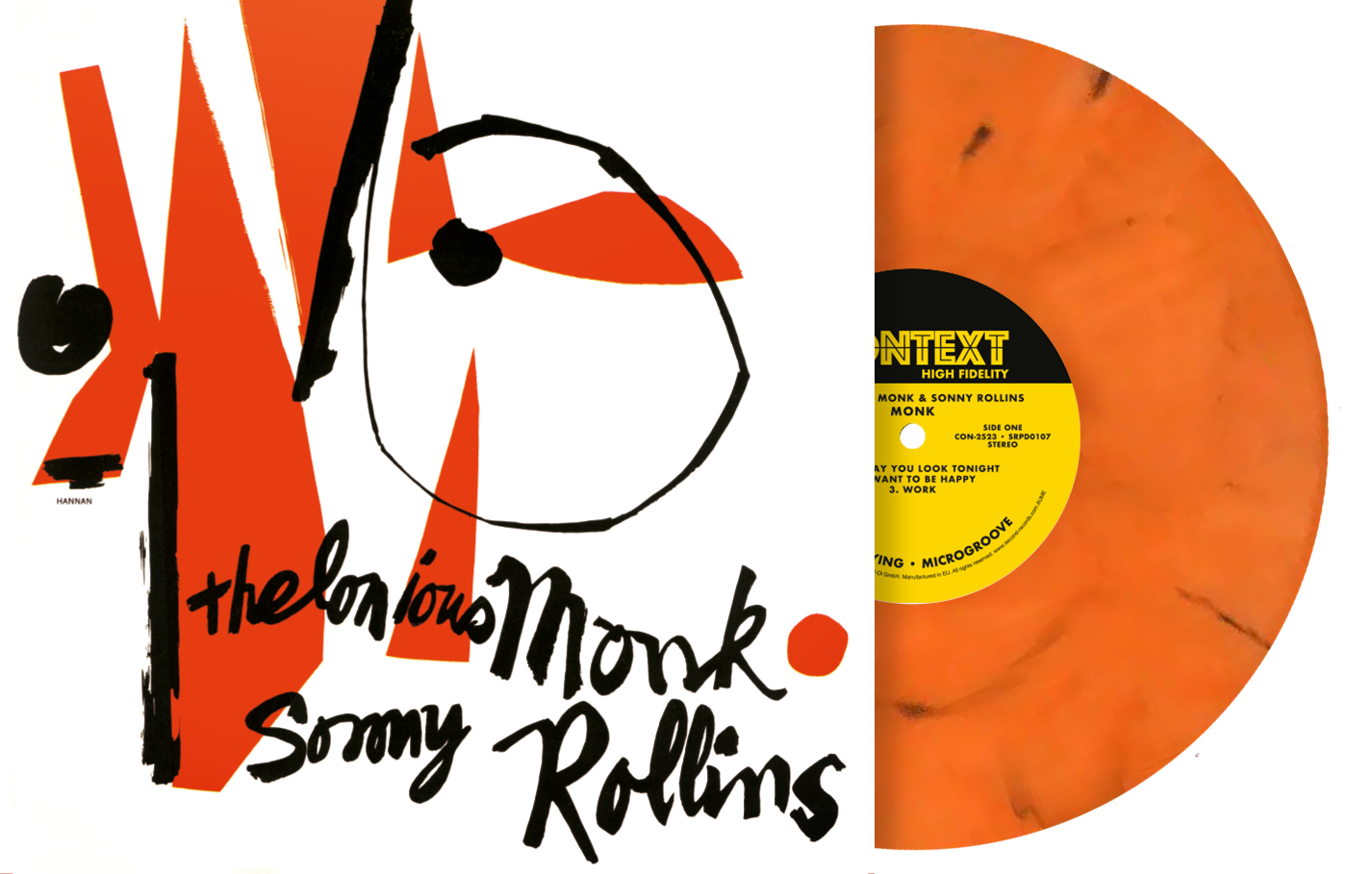 MONK/180 GR GATEFOLD SLEEVE MARBRE ORANGE