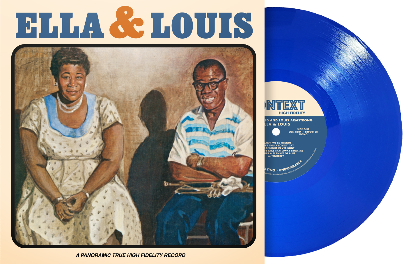 ELLA & LOUIS/180 GR GATEFOLD SLEEVE BLEU