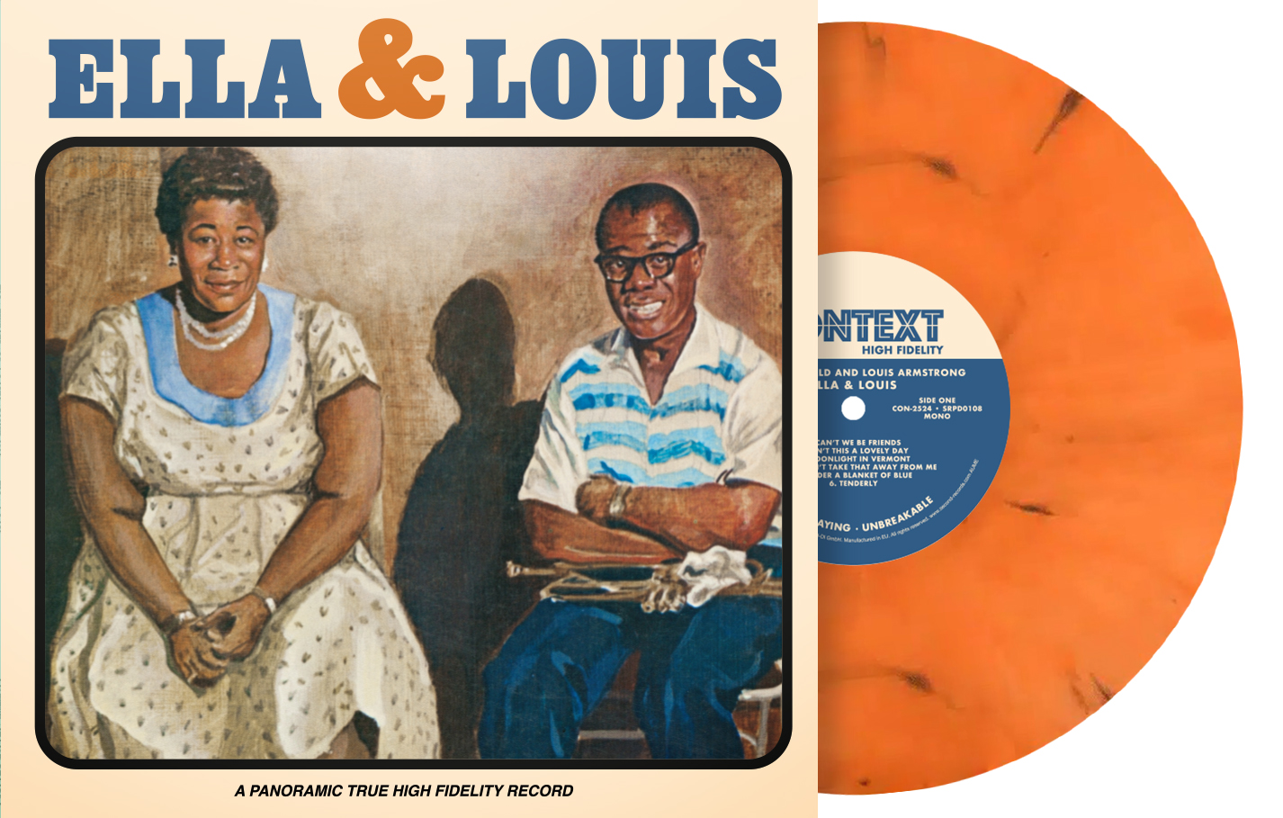 ELLA & LOUIS/180 GR GATEFOLD SLEEVE MARBRE ORANGE