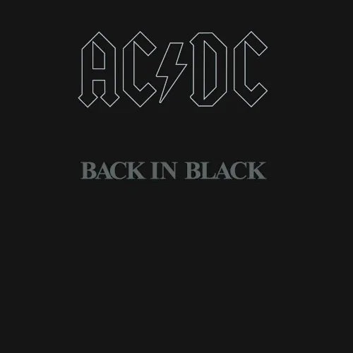 Pochette de Back in Black de AC/DC (1980)