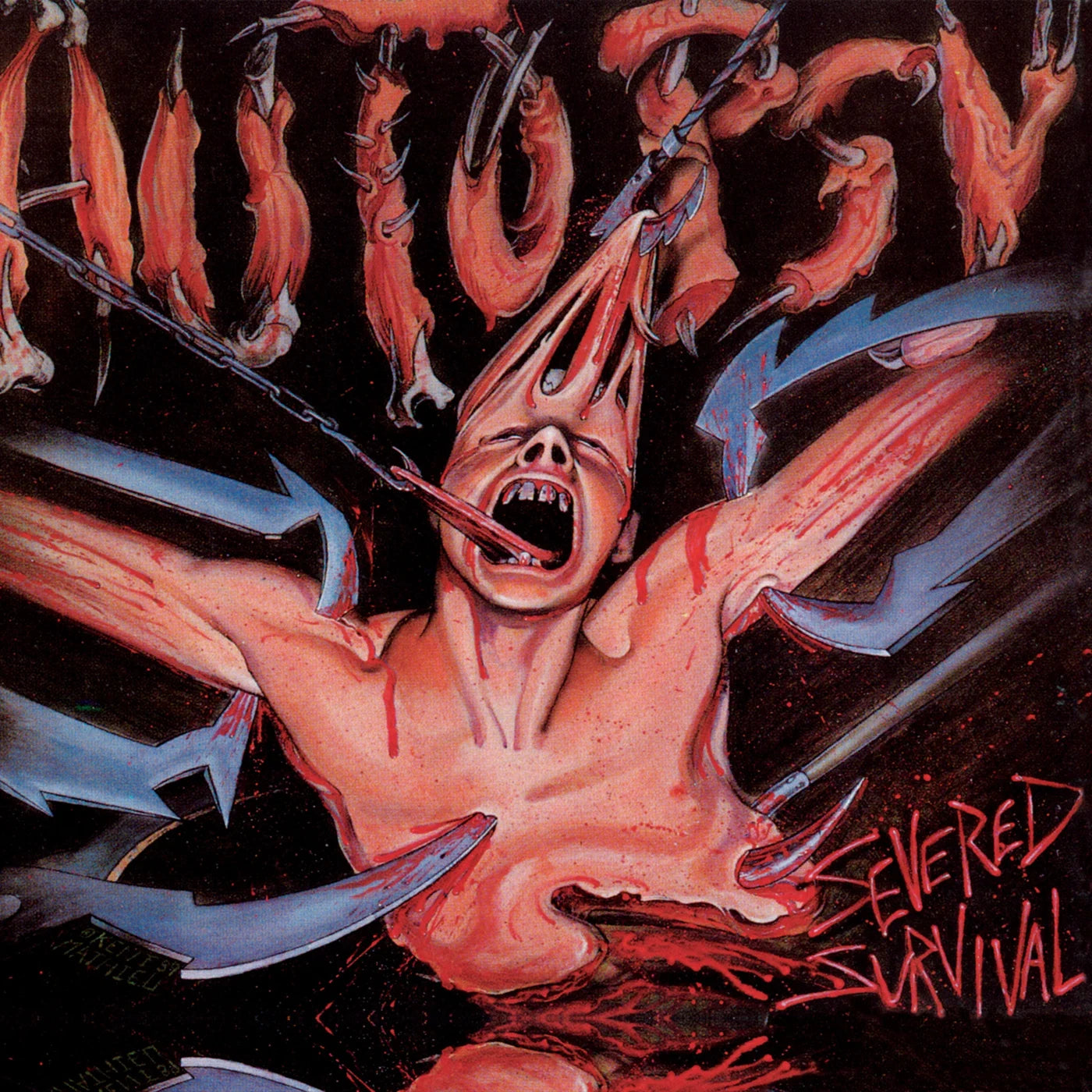 Pochette d'album censurée : Severed Survival d'Autopsy (1989)