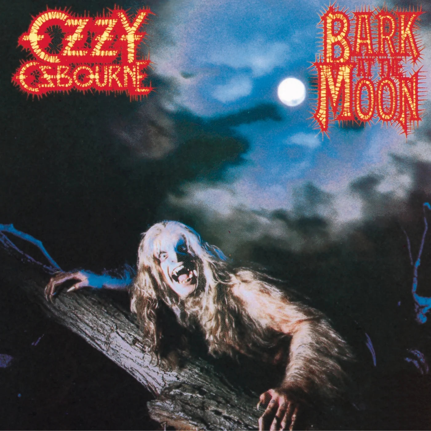 Pochette album horreur : Bark at the Moon d'Ozzy Osbourne (1983), Ozzy en loup-garou